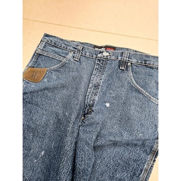 Wrangler Riggs Workwear Jeans Men's Size 38x34 Relaxed Fit Denim Pants - Picture 8 of 16
